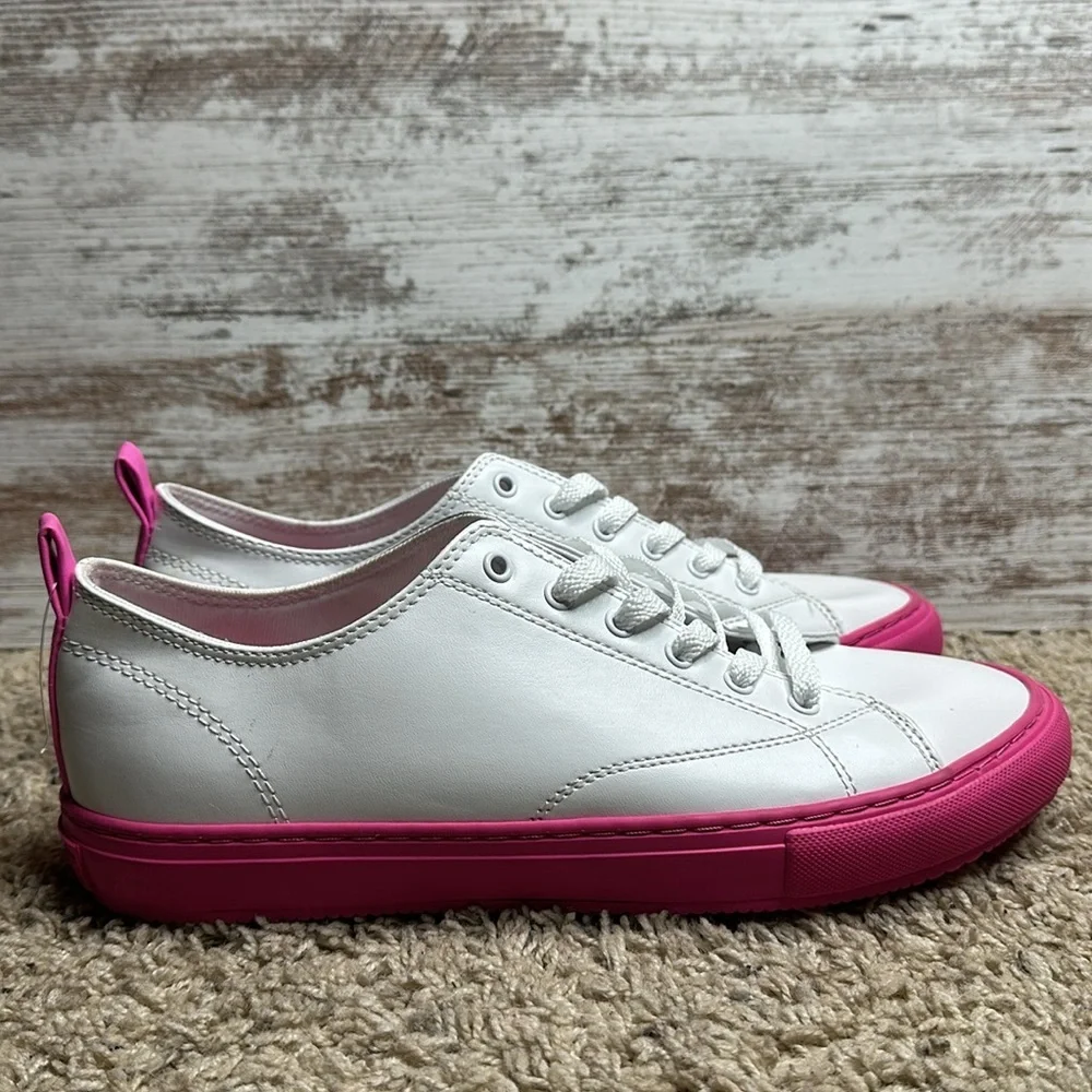 Marc Fisher Lesty 2 Dark Pink Lace Up Sneakers Sz 10